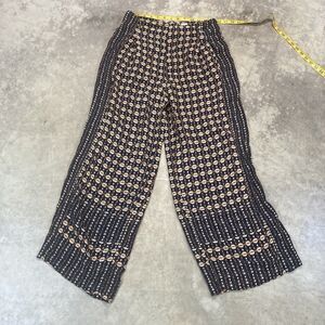 Anthropologie Metzner Wide Leg Womens Size Trousers by Ett:twa Geometric Belted‎